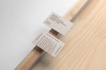 Forma Business Card Branding Mockup Scene 06