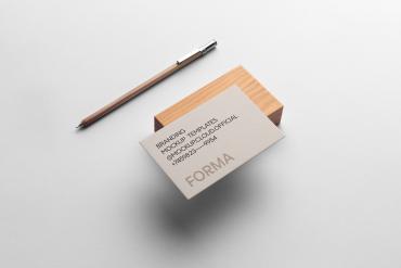 Forma Business Card Branding Mockup Scene 08