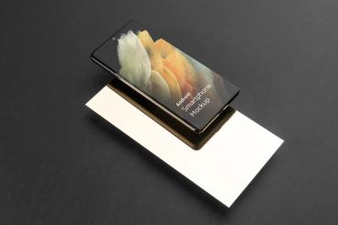 Smartphone Mockup Scene Android 10