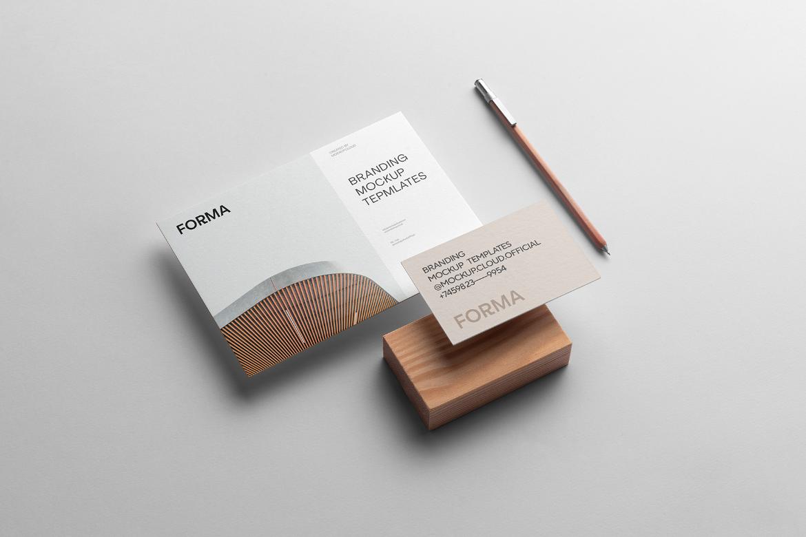 Forma Branding Stationery Mockup Scene 11