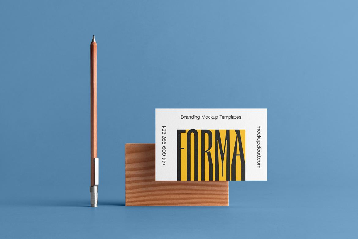 Forma Business Card Branding Mockup Scene 16