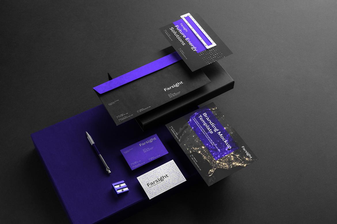Farsight Branding Stationery Mockup Scene 07