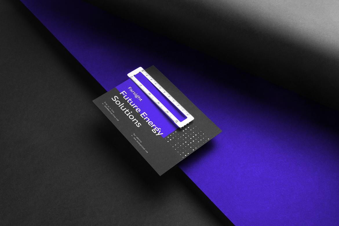 Farsight Card A6 Branding Mockup Scene 09