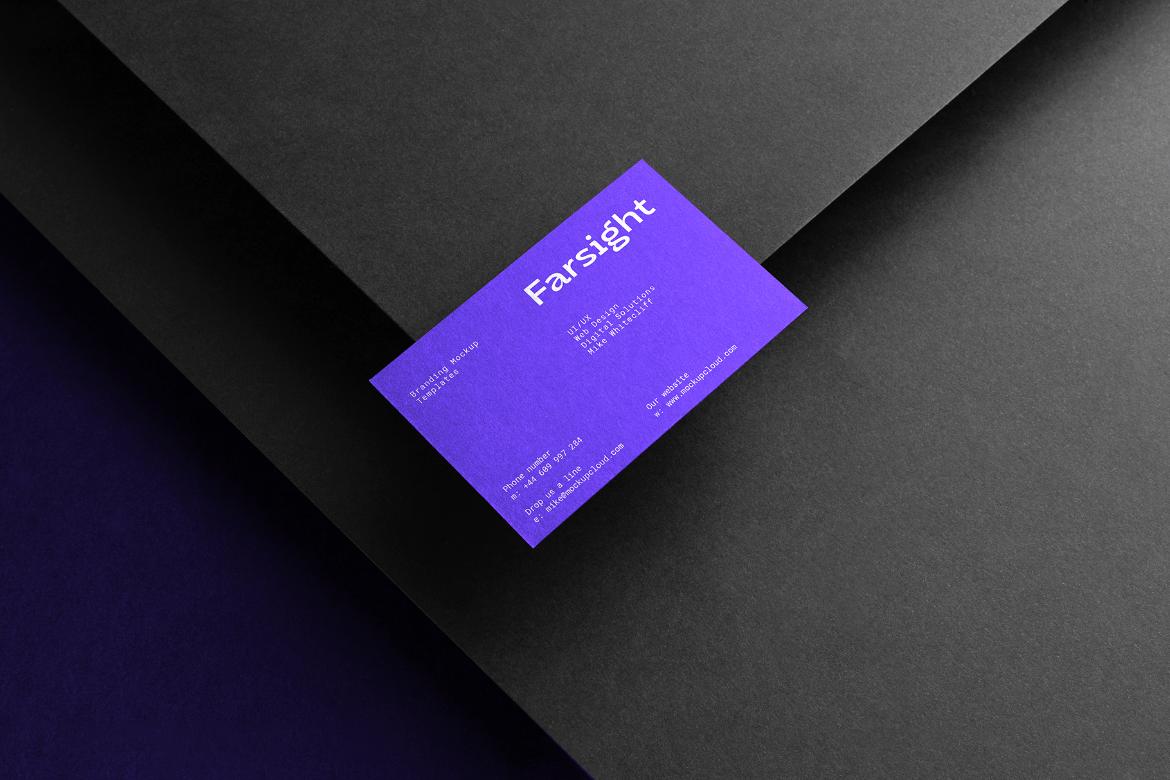 Farsight Business Card Mockup Scene 15