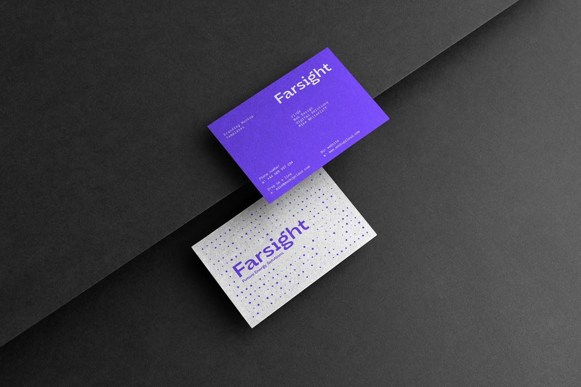 Farsight Business Cards Mockup Scene 21