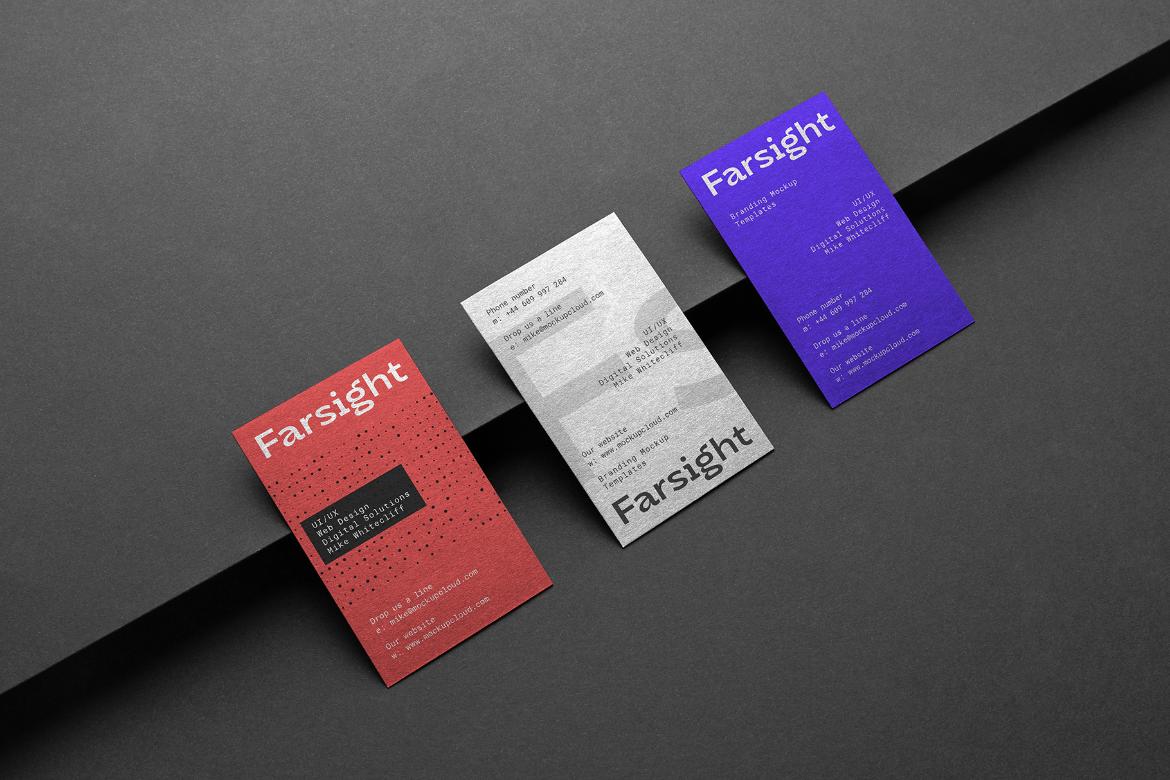 Farsight Business Cards Mockup Scene 22