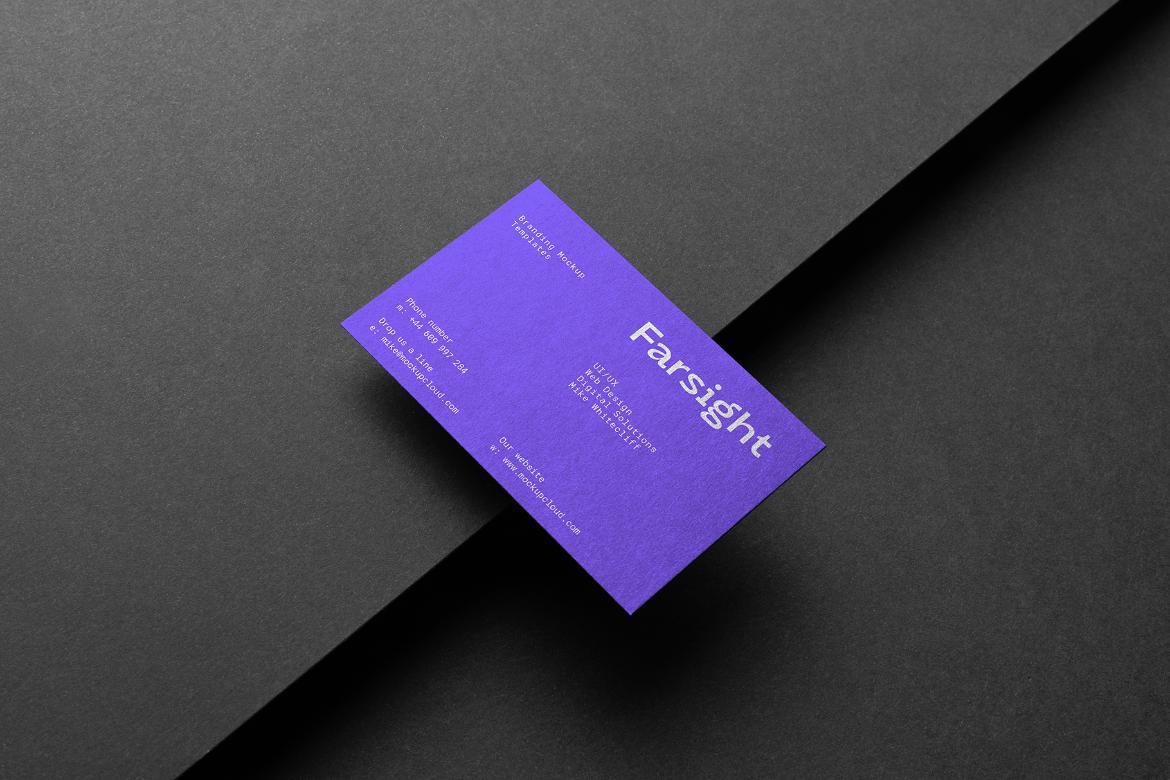 Farsight Business Card Mockup Scene 23