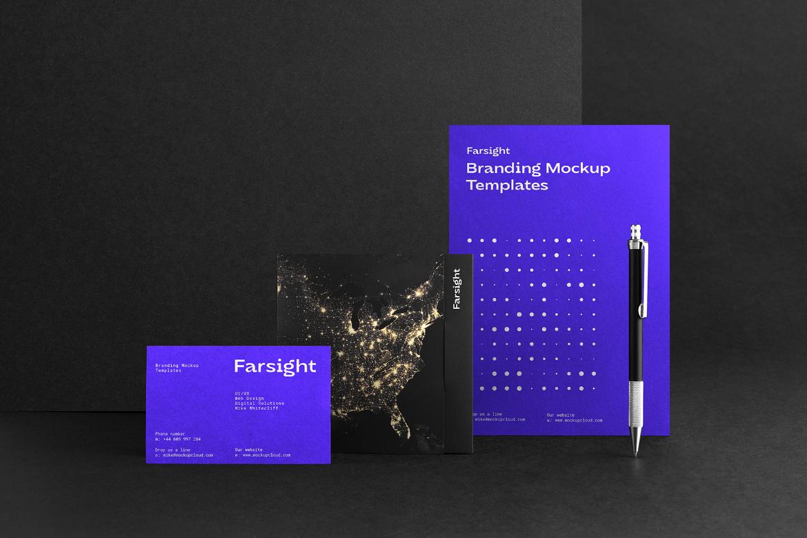 Farsight Branding Stationery Mockup Scene 31