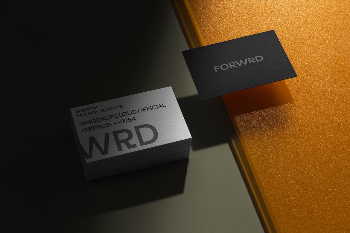 Forwrd Business Cards Branding Mockup Scene 01