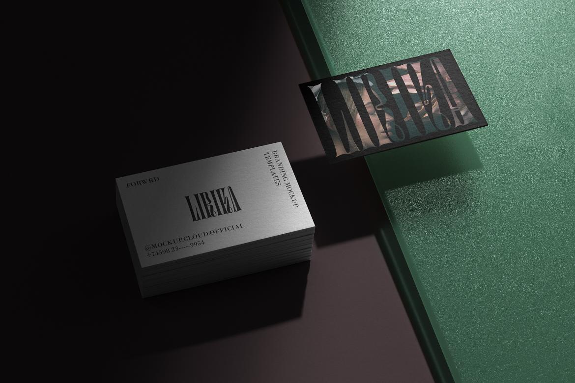 Forwrd Business Cards Branding Mockup Scene 01