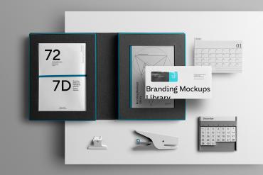 Branding Mockups Library Scene 02