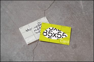 Concrete Minimal Business Card Mockup - 2_045