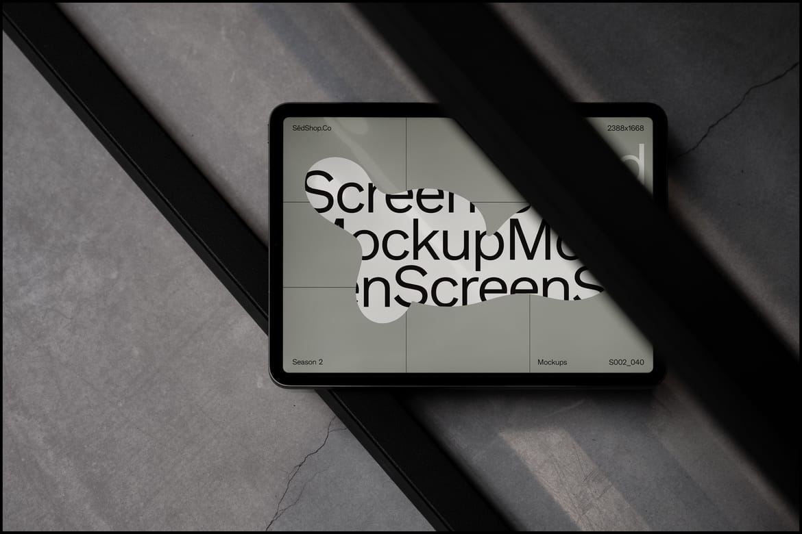 Concrete Minimal iPad Mockup - 2_040
