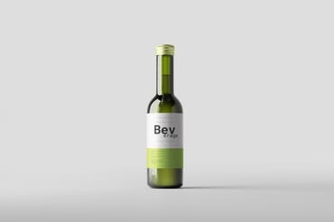 Quarter Mini Bottle Mock-Up