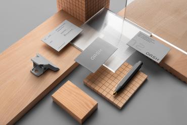 Dash Business Cards Branding Mockup Scene 10