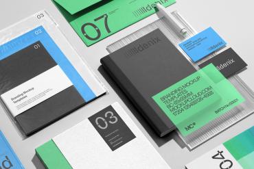 Idenix Branding Stationery Mockup Scene 01