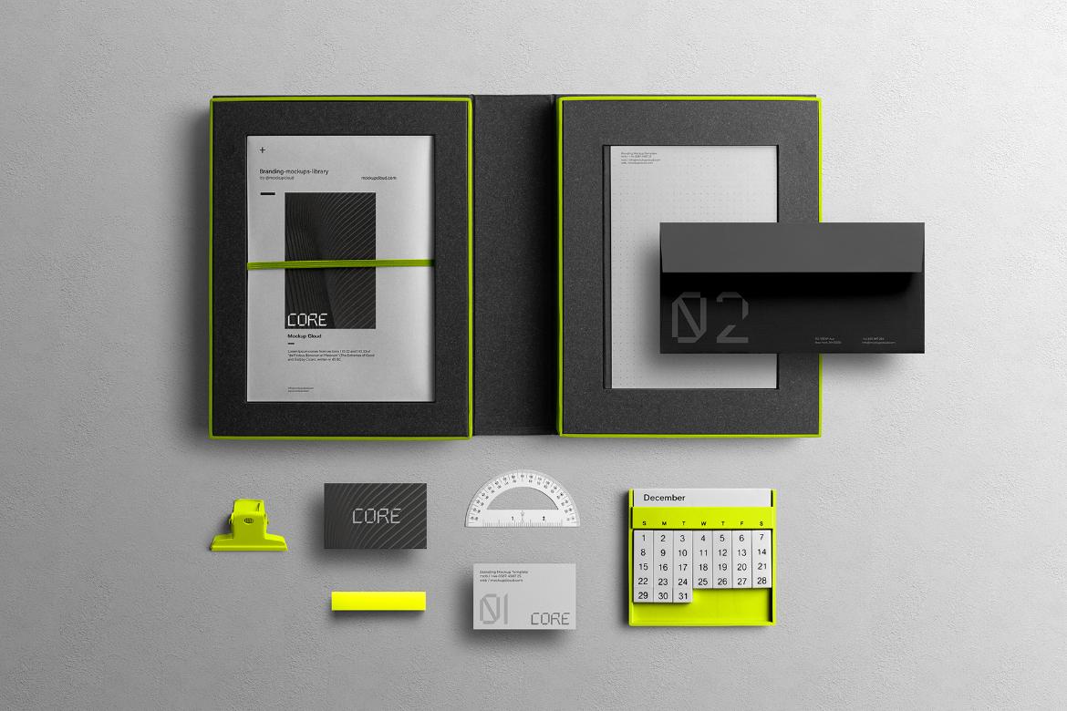 Core Branding Stationery Mockup Scene 05