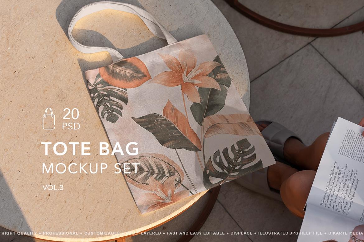 Tote Bag MockUp Set vol.3