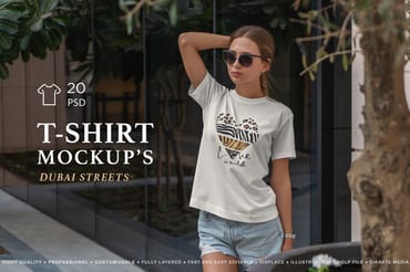T-Shirt MockUp's Fashion Streets