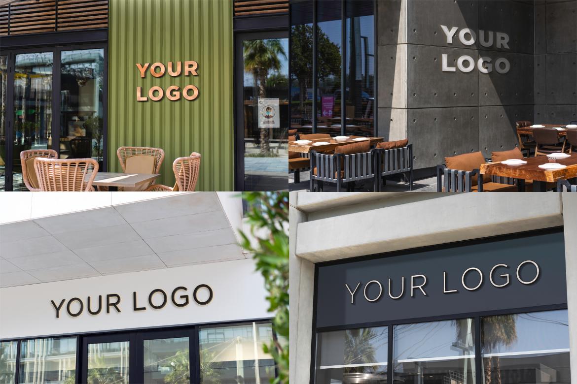 3D Logo MockUp Set