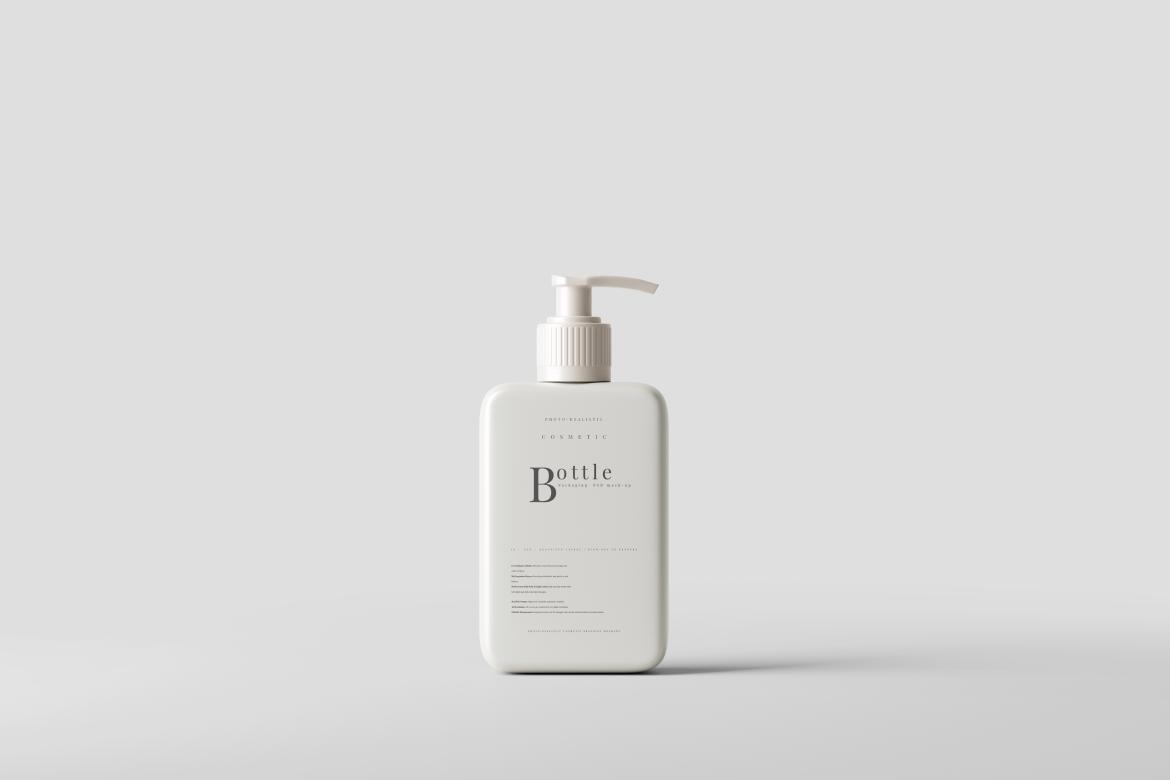 Square Pump Bottle Mockup