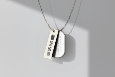 Dog Tags mock up