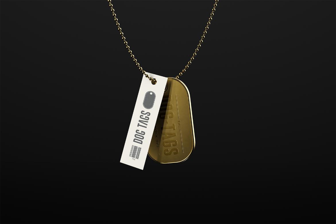 Dog Tags mock up