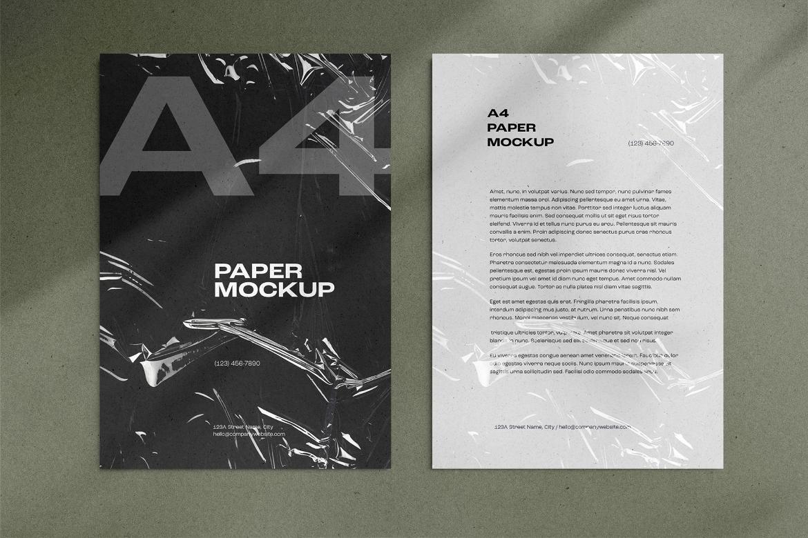 A4 Paper / Stationery Mockups 02