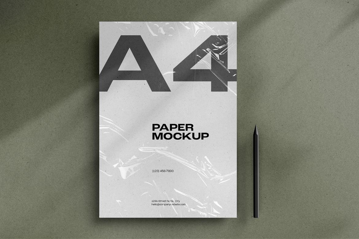 A4 Paper / Stationery Mockups 02