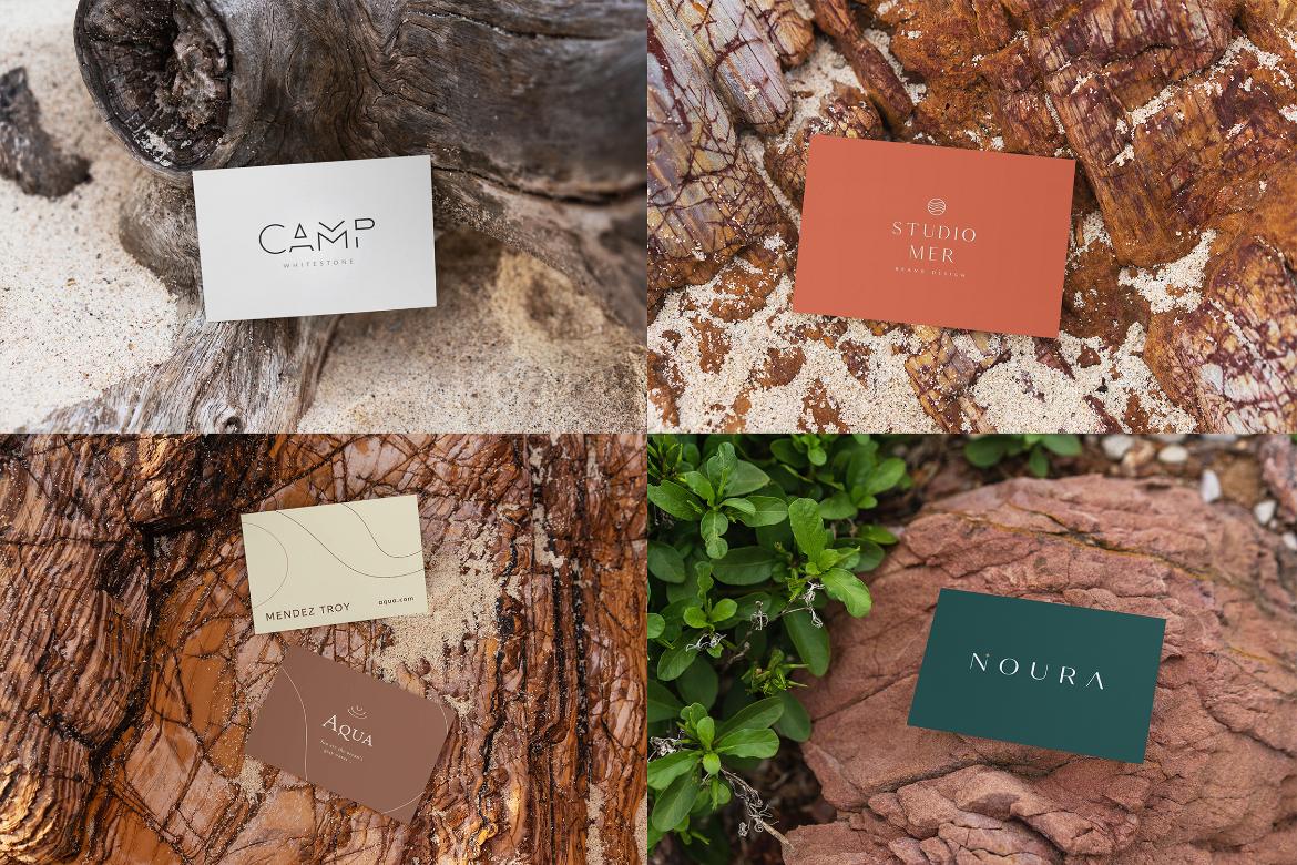 Business Card Mockup Tropical