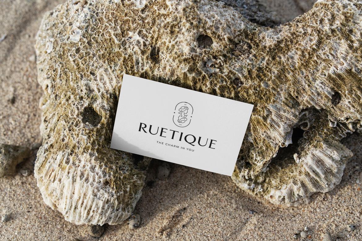 Business Card Mockup Tropical
