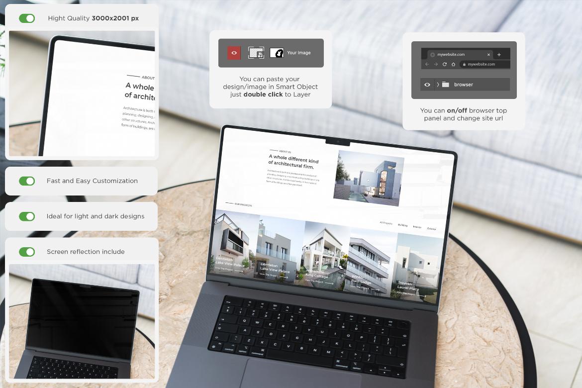 New MacBook Pro 16 Responsive MockUps