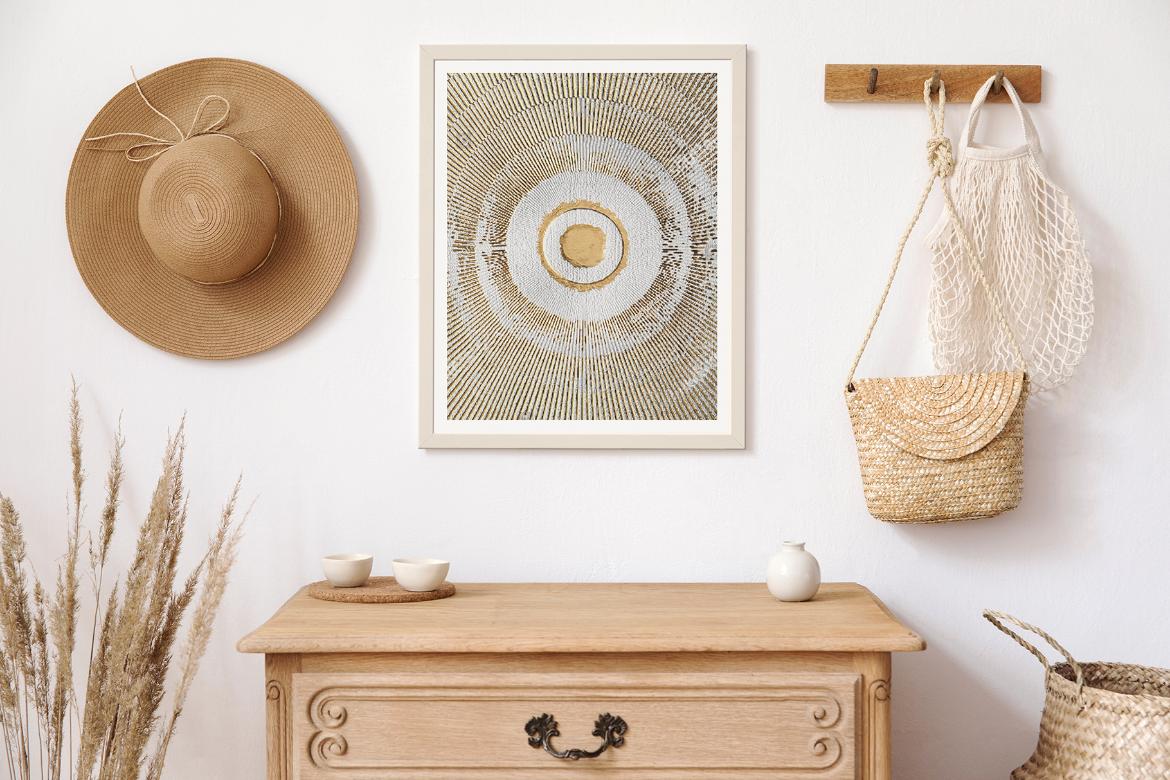 Artwork Frame Boho Style Mockup Scene 14