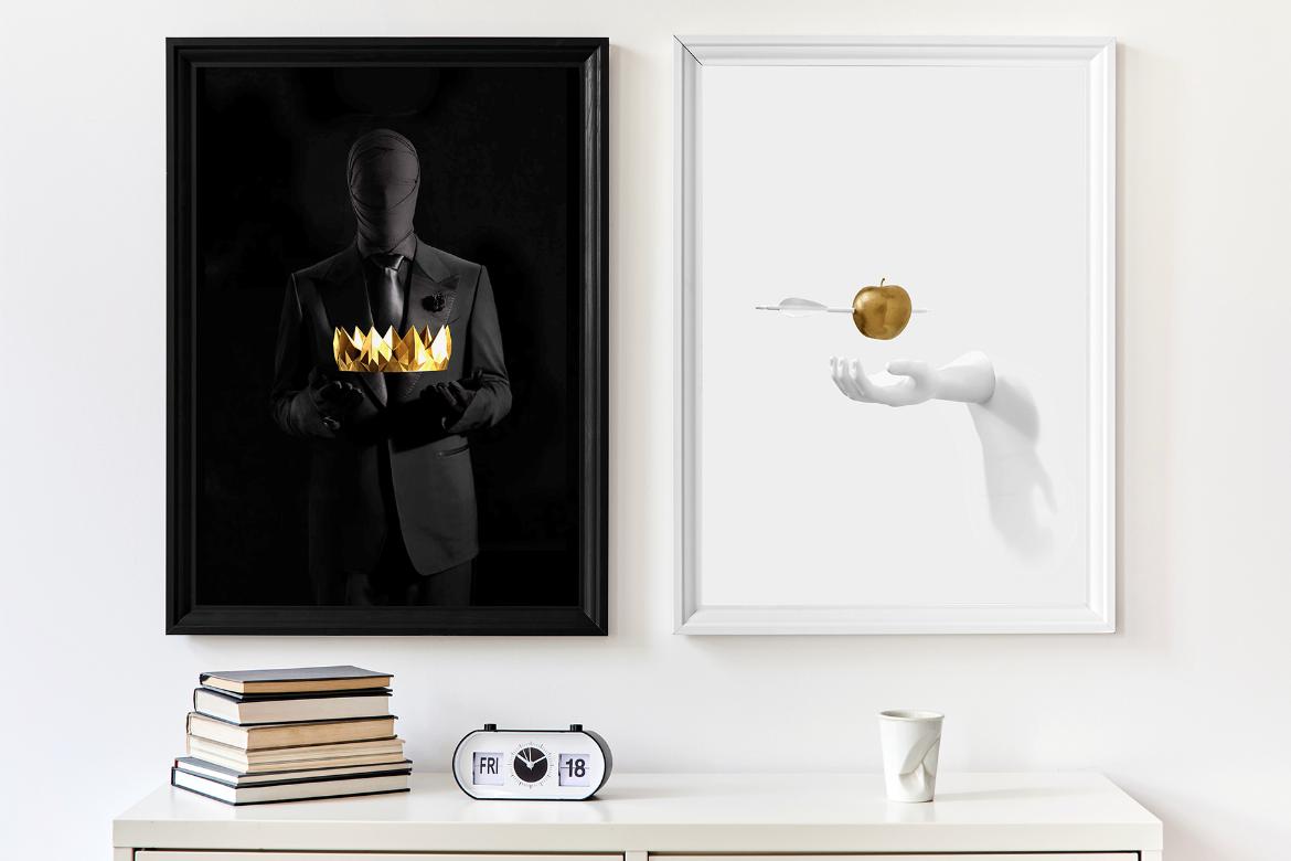 Artwork Frame Scandinavian Mockup Scene 03