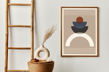 Artwork Frame Boho Style Mockup Scene 04
