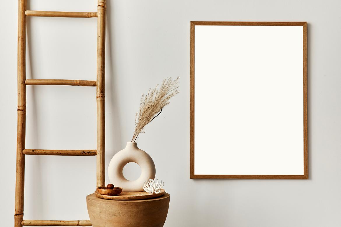Artwork Frame Boho Style Mockup Scene 04