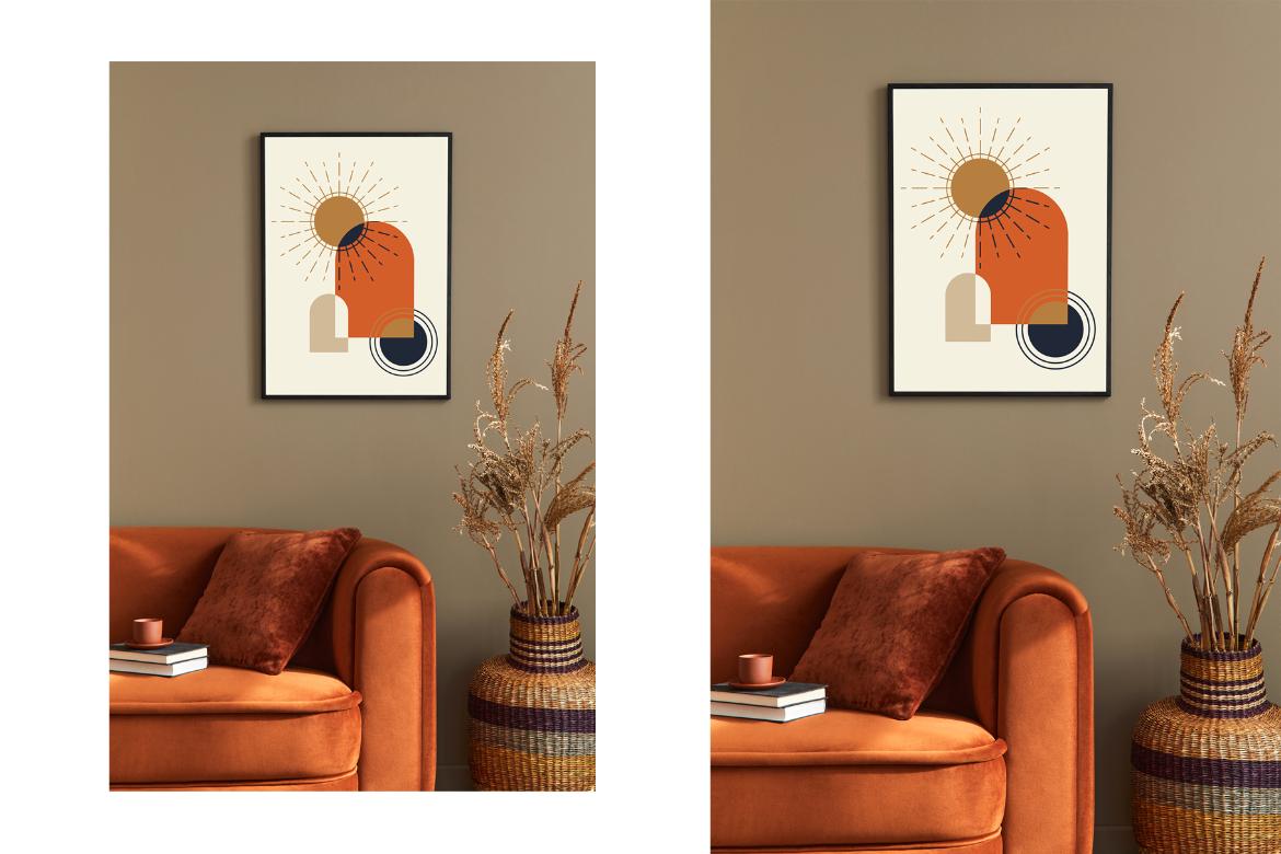 Artwork Frame Boho Style Mockup Scene 02