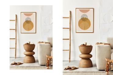 Artwork Frame Boho Style Mockup Scene 03