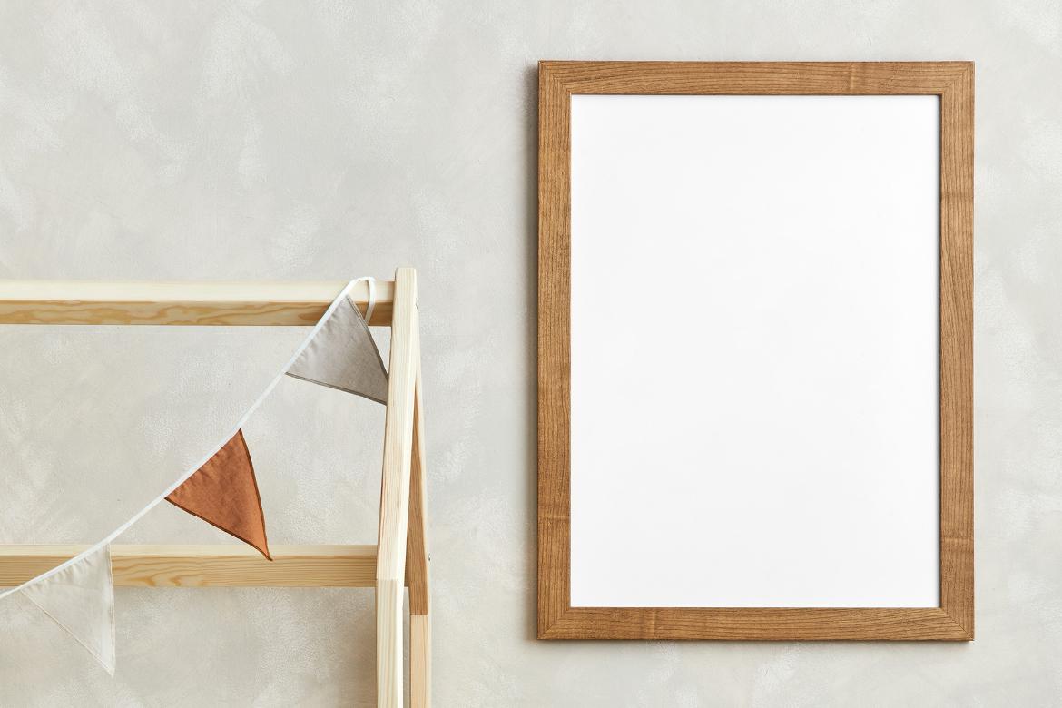 Artwork Frame Kids Room Mockup Scene 05