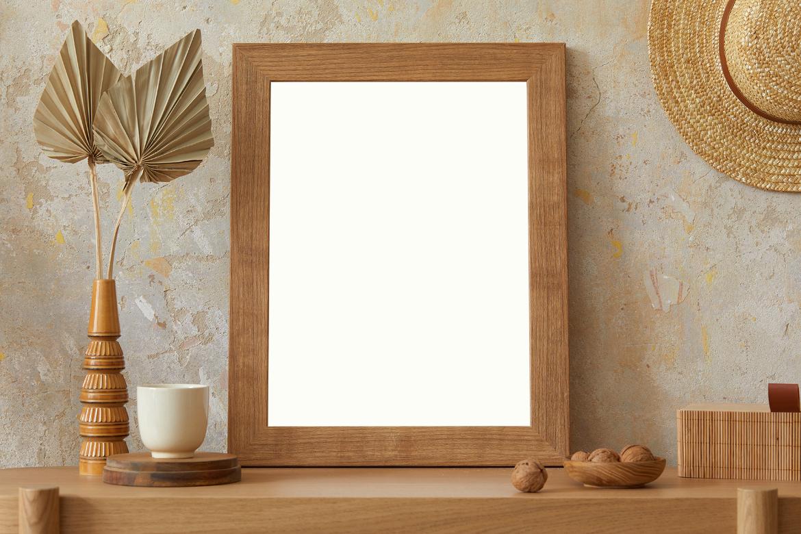 Artwork Frame Boho Style Mockup Scene 07