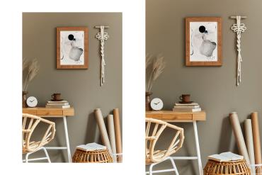 Artwork Frame Boho Style Mockup Scene 05