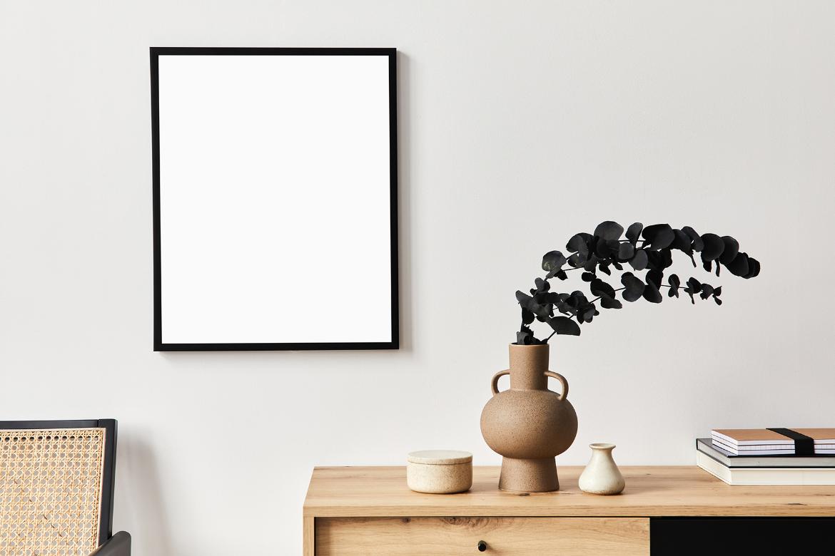 Artwork Frame Scandinavian Mockup Scene 09