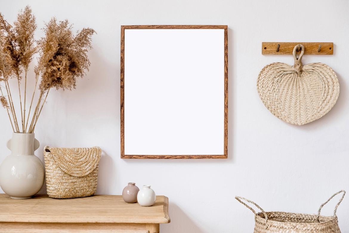 Artwork Frame Boho Style Mockup Scene 10