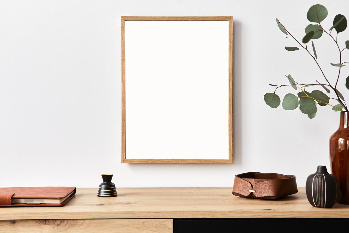 Artwork Frame Scandinavian Mockup Scene 10