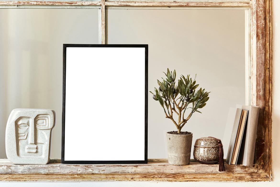 Artwork Frame Boho Style Mockup Scene 11