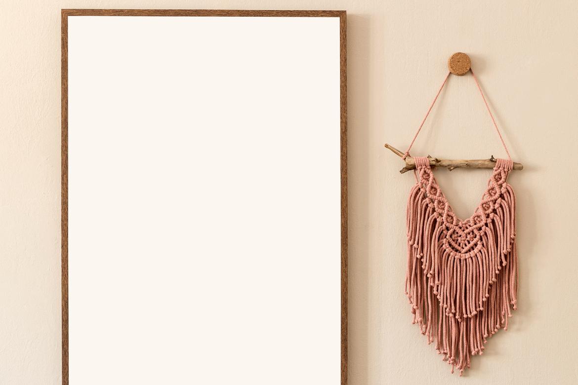 Artwork Frame Boho Style Mockup Scene 09