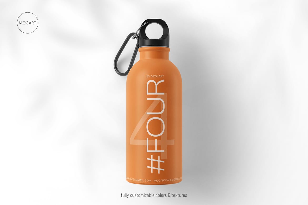 Stainless Steel Water Bottle Mockups