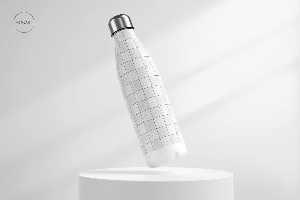 Stainless Steel Water Bottle Mockup