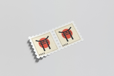 Postage stamps Mock up