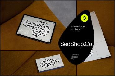 Mustard Sofa Mockup Pack
